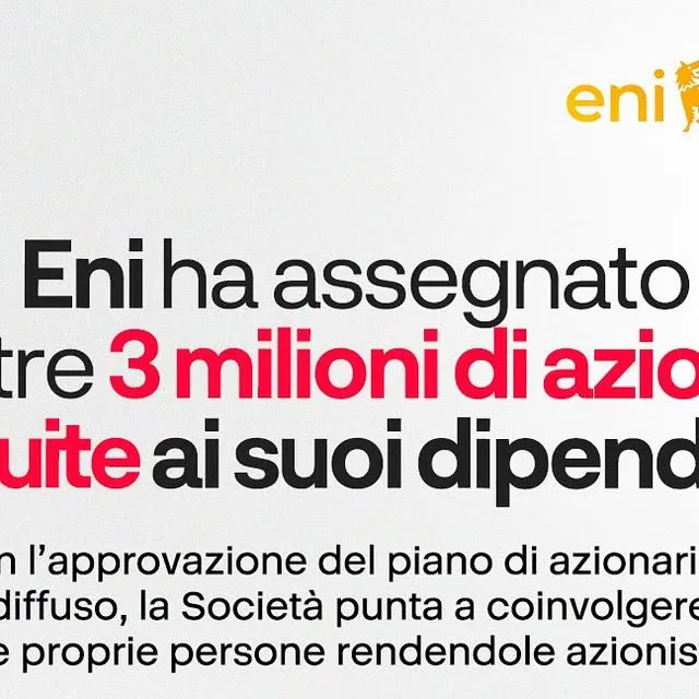 Eni: L'azionariato diffuso ai dipendenti, contenuto 1