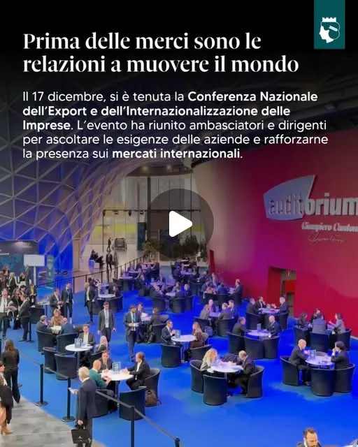Agenzia ICE: Conferenza Nazionale dell'Export 2025, contenuto 1